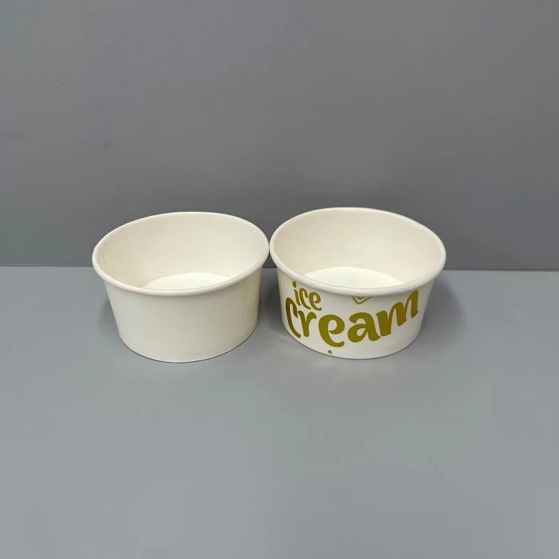 130ml Compostable Ice Cream Paper Cups high quality