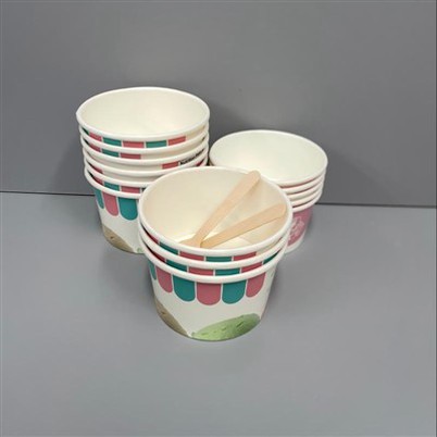 8オンスのカスタムプリントアイスクリーム紙コップ